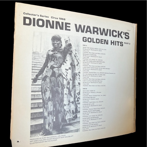 Vintage LP Dionne Warwicks Golden Hits. “ What the World Needs Now”. - Picture 2 of 5
